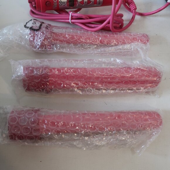 NOB Womens Neo 3P Professional Trio Interchangeable Pink Hair Curling Iron - Picture 4 of 8